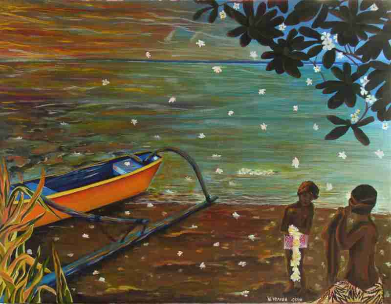Tableau de Carine Thierry, artiste  Tahiti